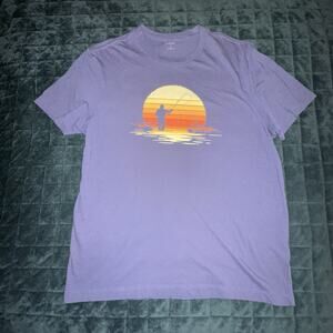 J. Crew Mens Short Sleeve Tee Shirt Large (L)  Blue Casual Weekend